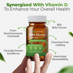 Bio Schwiiz Beta Glucan label highlights quality and purity