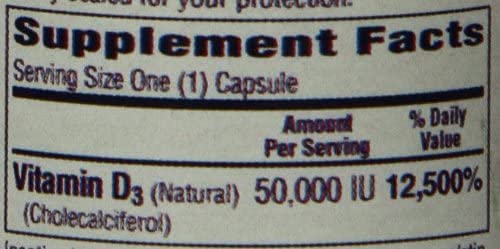 Bio-Tech Pharmacal D3-50 pack-back with allergen-free statement for sensitive shoppers