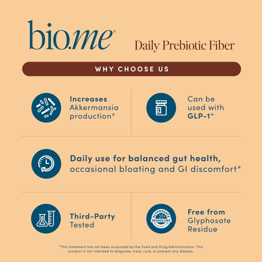 Bio.me chocolate fiber powder close-up with rich flavor