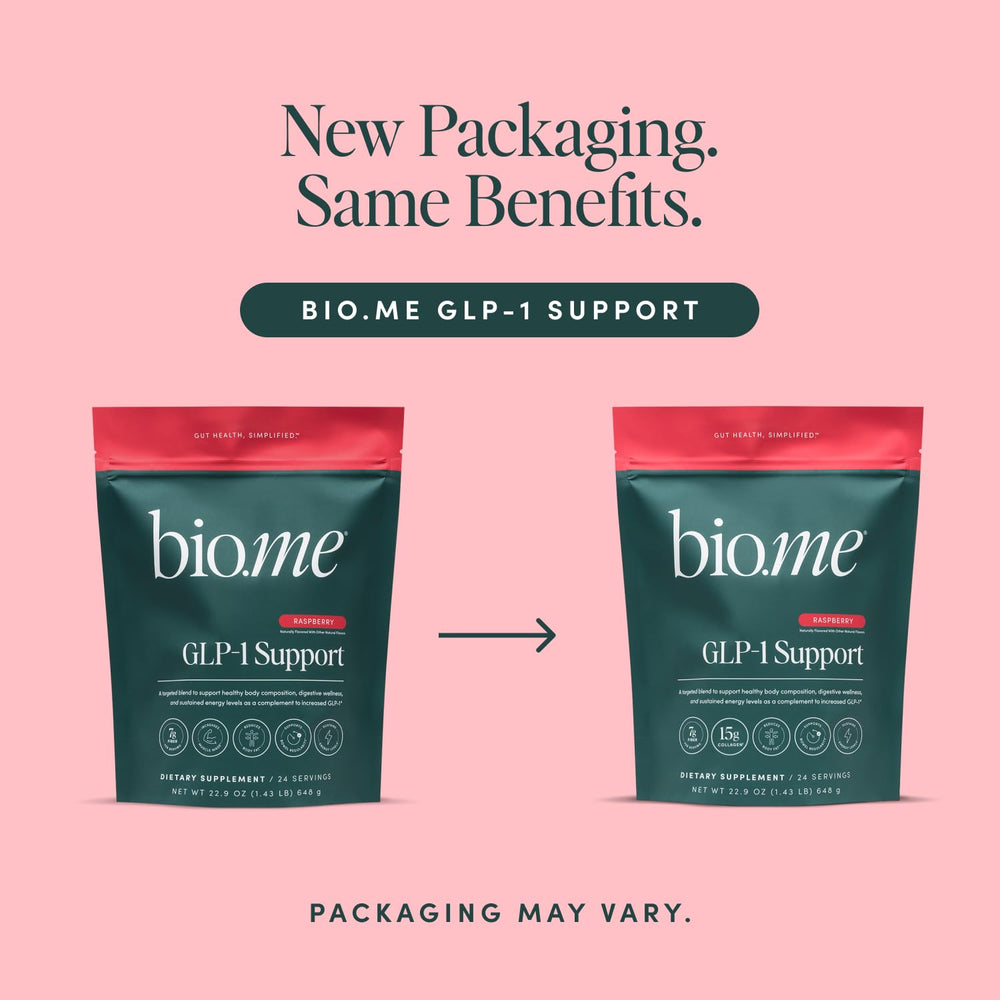 Bio.me GLP-1 Support measuring scoop in use