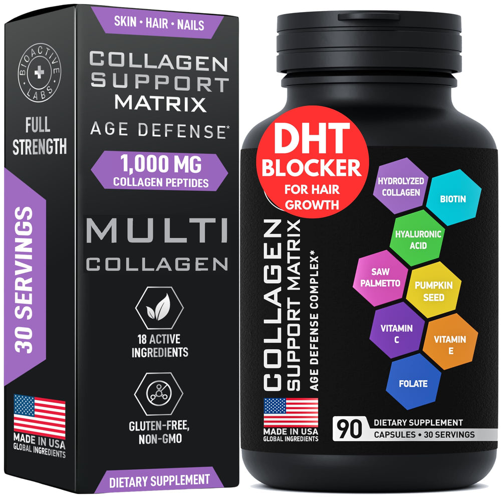BIOACTIVE LABS Age Defense bottle cap close-up, highlighting multi-collagen formula.
