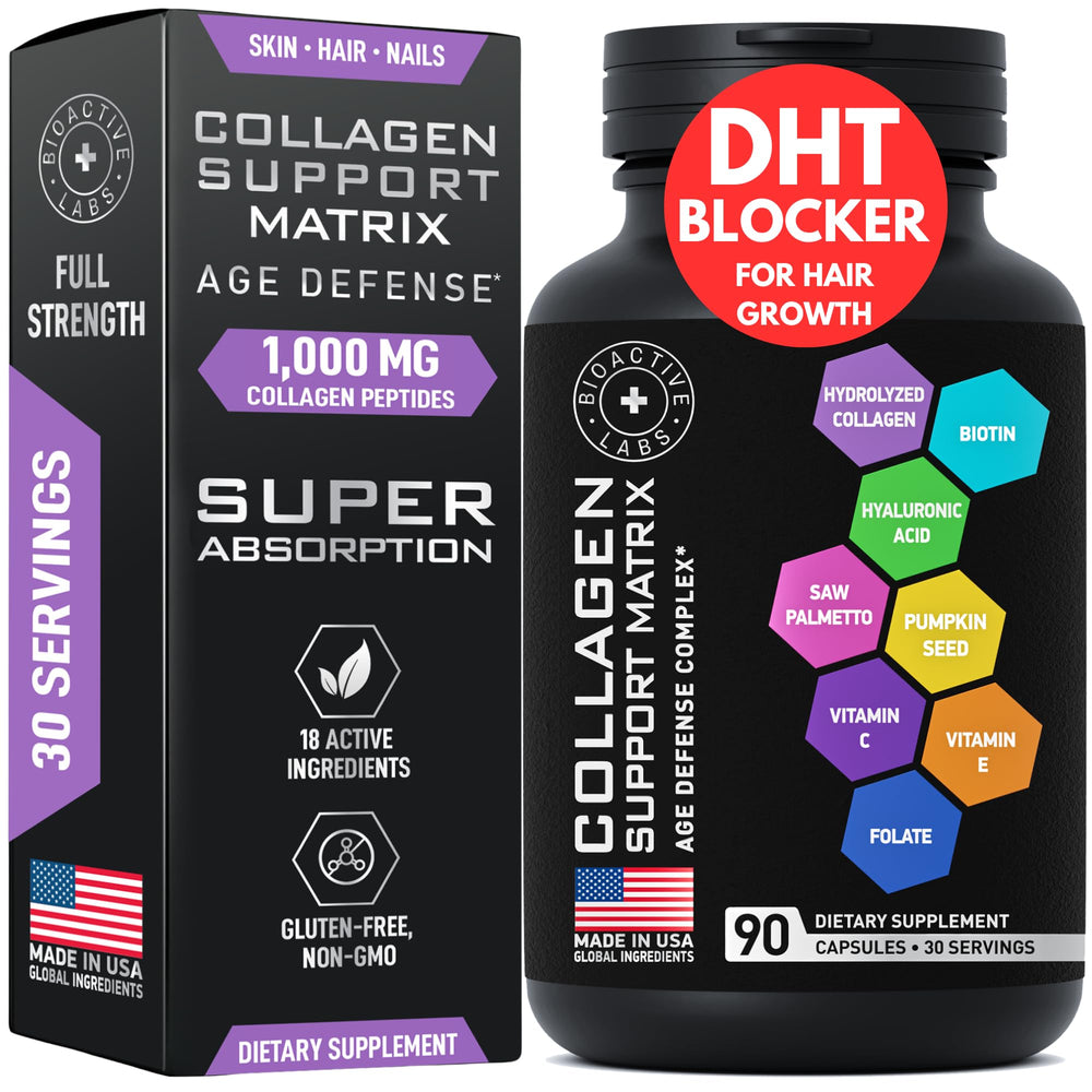 BIOACTIVE LABS Age Defense bottle with lifestyle shot for daily use.