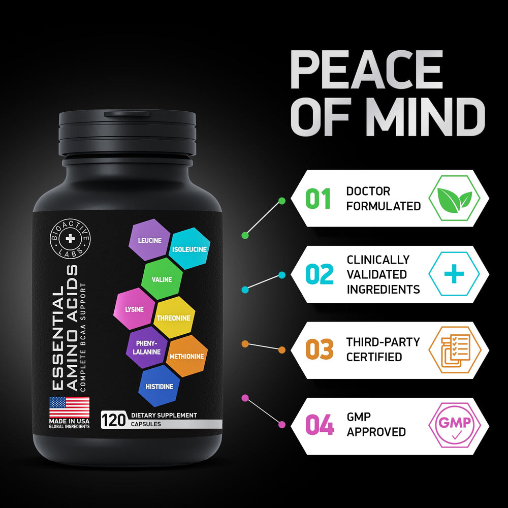 BIOACTIVE LABS Capsules pack arranged for on-the-go fitness support.