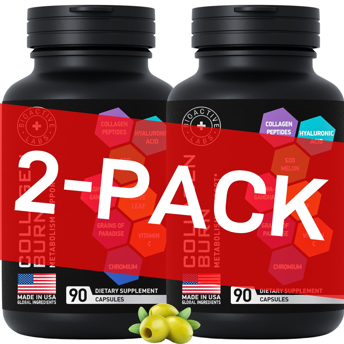 BIOACTIVE LABS Thermogenic Burn capsules bottle for daily metabolism support
