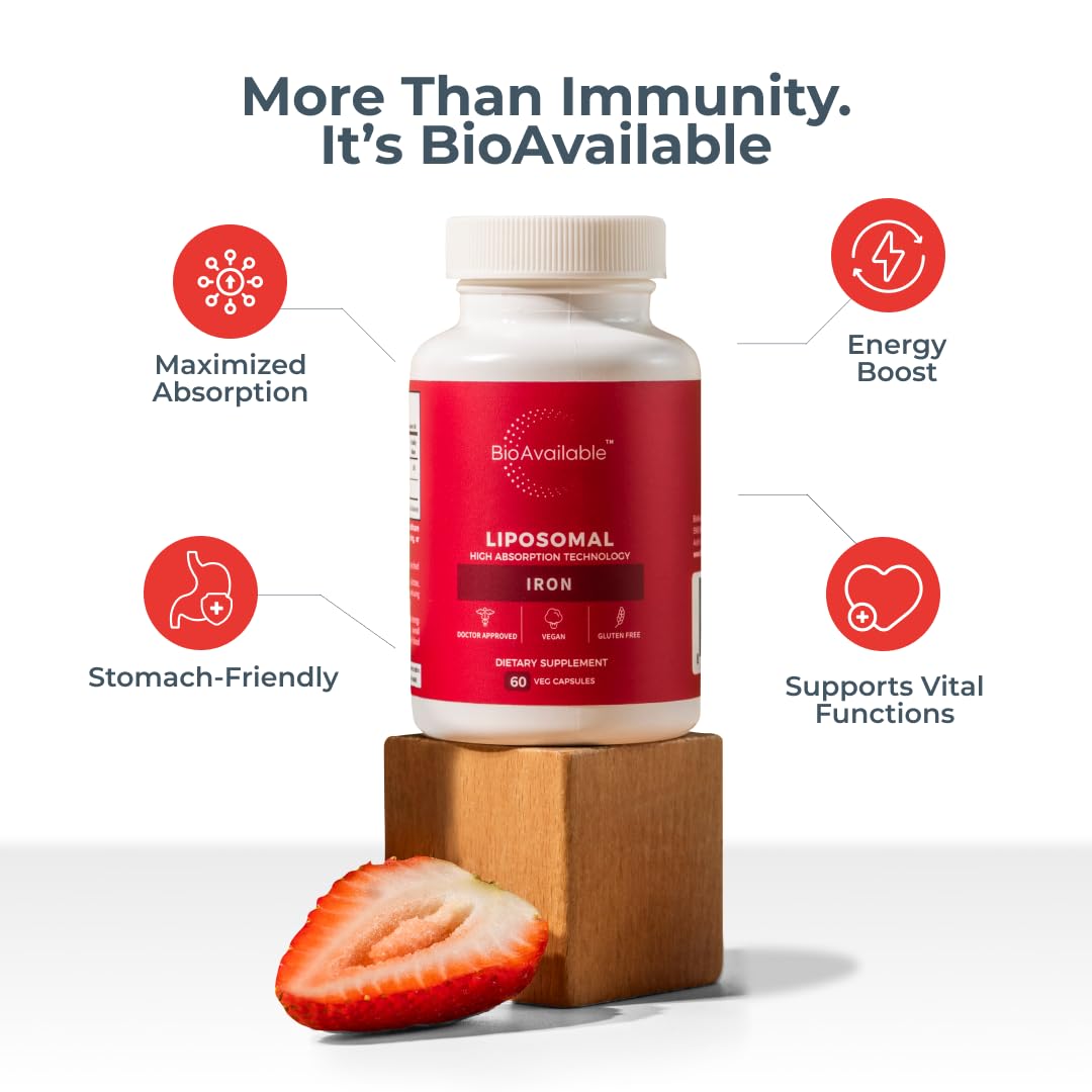BioAvailable Liposomal Iron travel pack, compact and convenient for on-the-go routines.