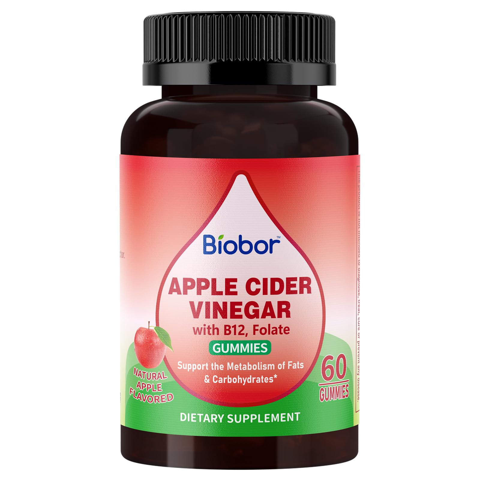 Biobor Apple Cider Vinegar Gummies pour highlights easy, tasty daily supplementation.