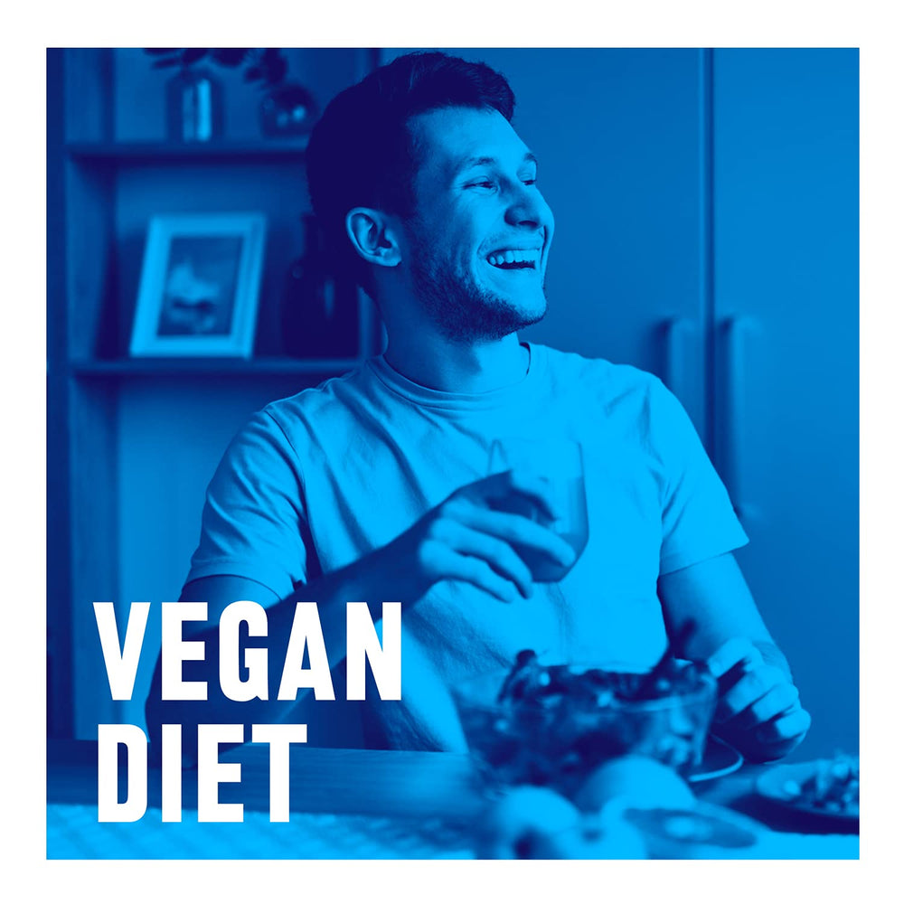 Biochem vegan protein powder in a kitchen setting for easy daily use