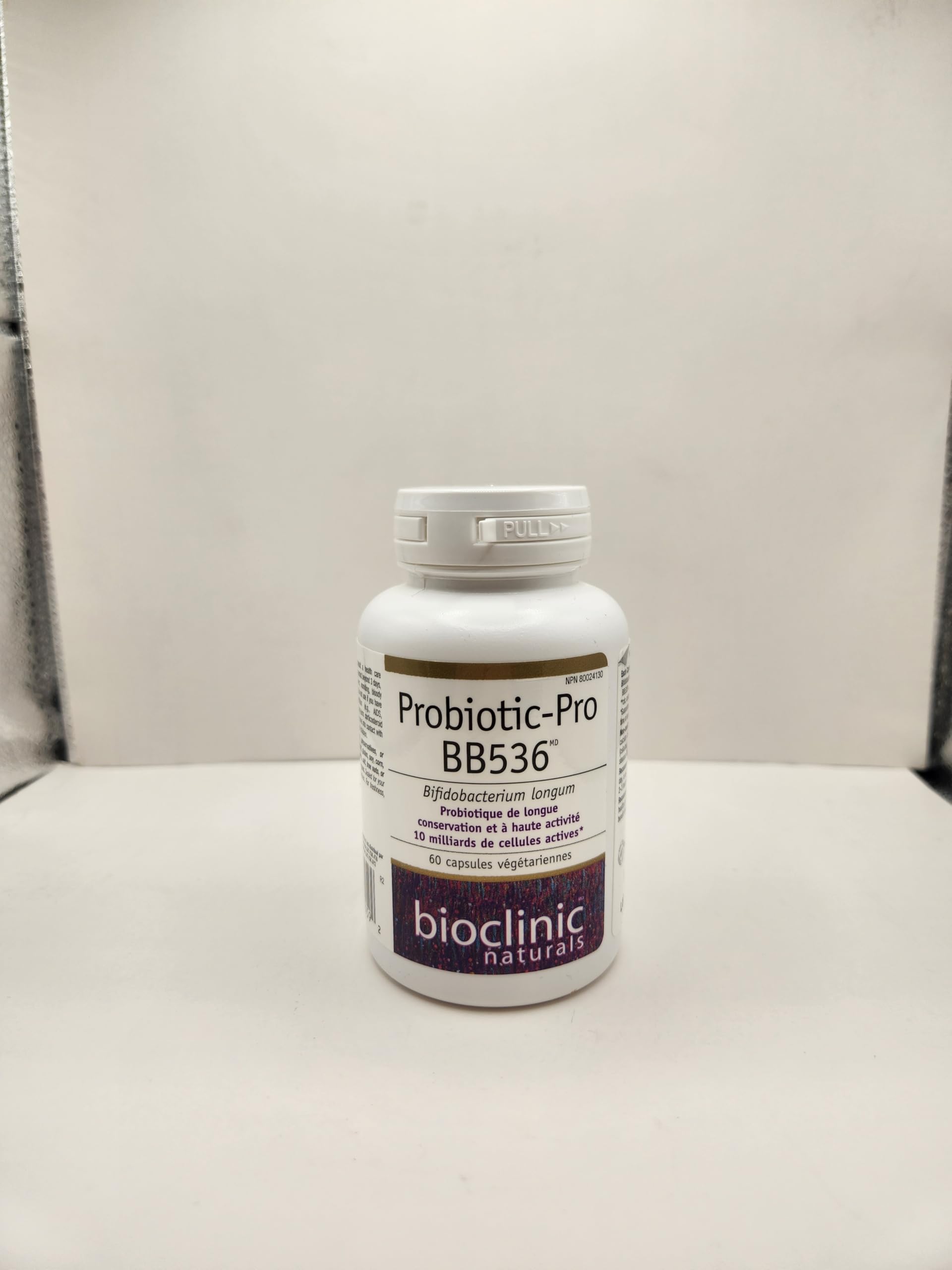 BB536 capsules in a bottle showing stable shelf life and potency.