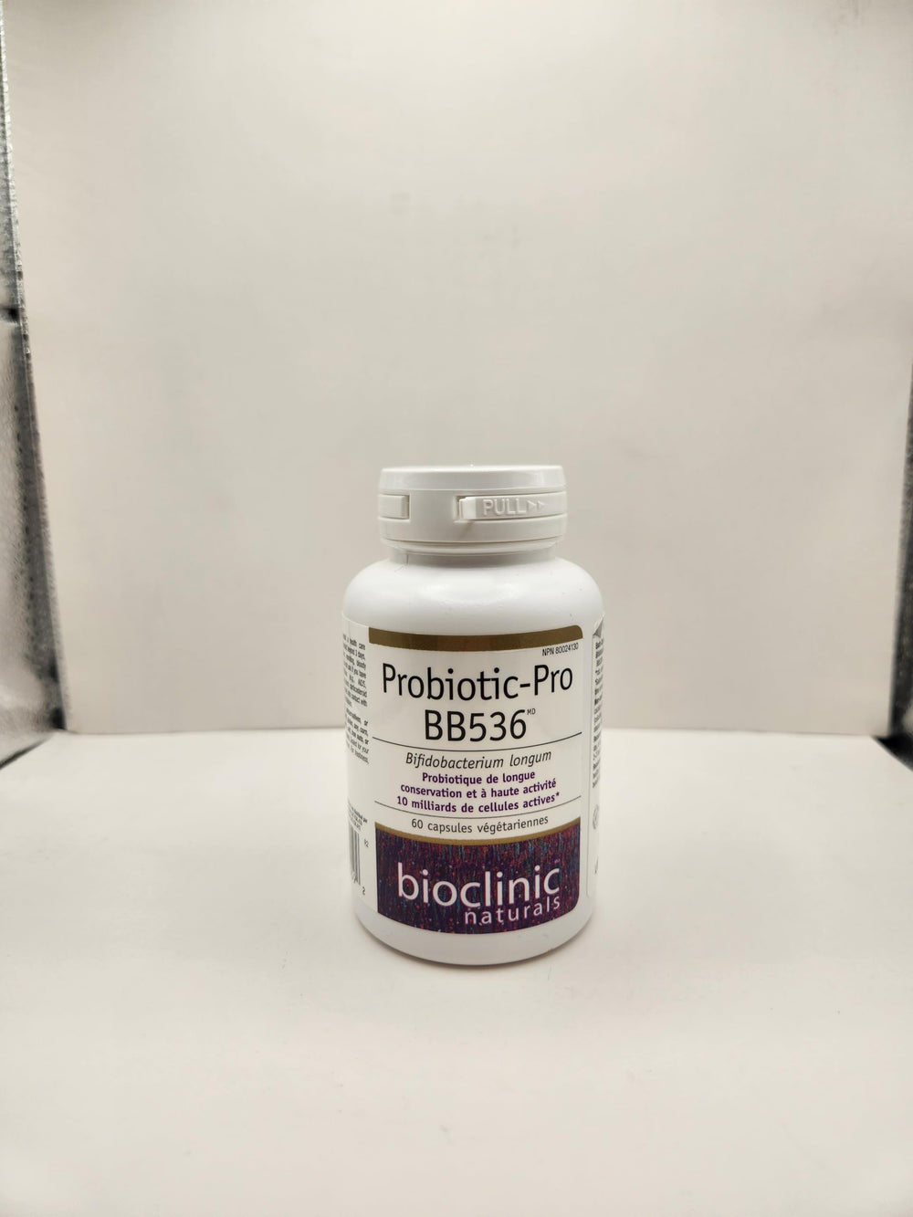 BB536 capsules in a bottle showing stable shelf life and potency.