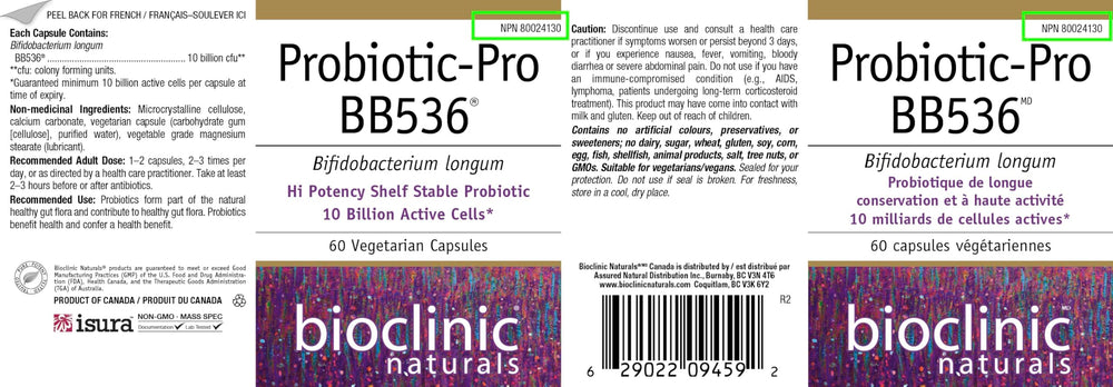 Capsule poured into hand from Bioclinic Naturals BB536 bottle.