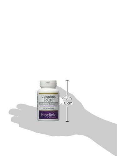 Bioclinic Naturals Ubiquinol Softgels bottle cap off shows capsules for easy daily use