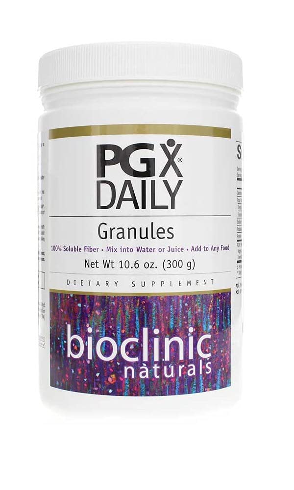 Bioclinic PGX Daily Granules unflavored 300 g bottle for daily fiber intake.