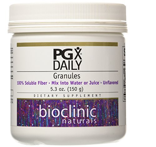 Bioclinic PGX Daily Granules unflavored fiber powder in a jar, easy to mix in beverages