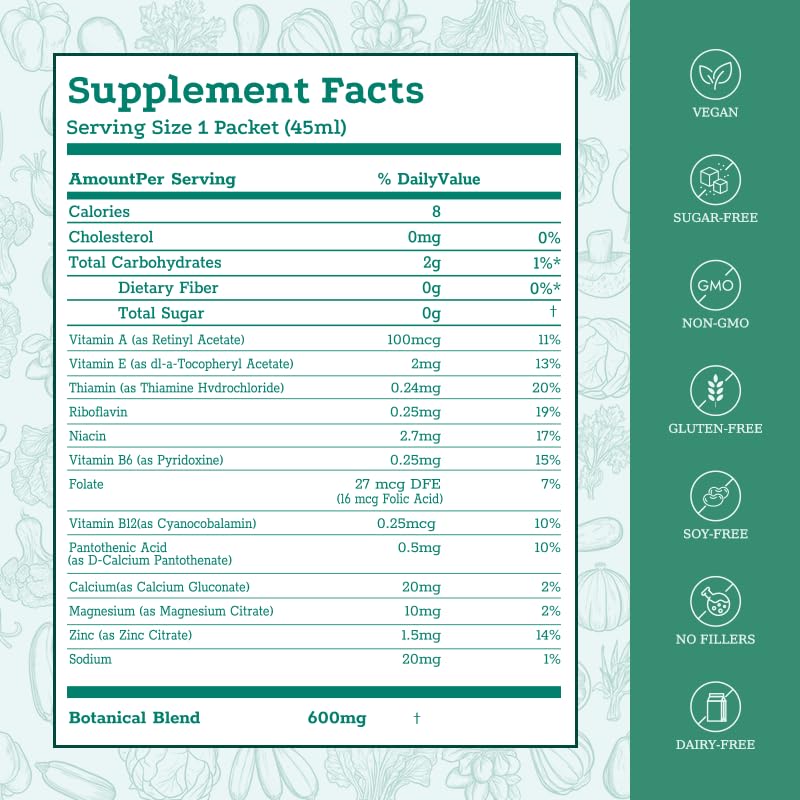 Biodepot 7 Days daily-use packaging demonstrates easy 1-2 sips fits into routines
