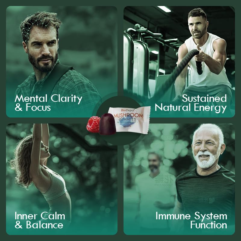 Biodepot Lions Mane focus detail suggests mental clarity benefits.