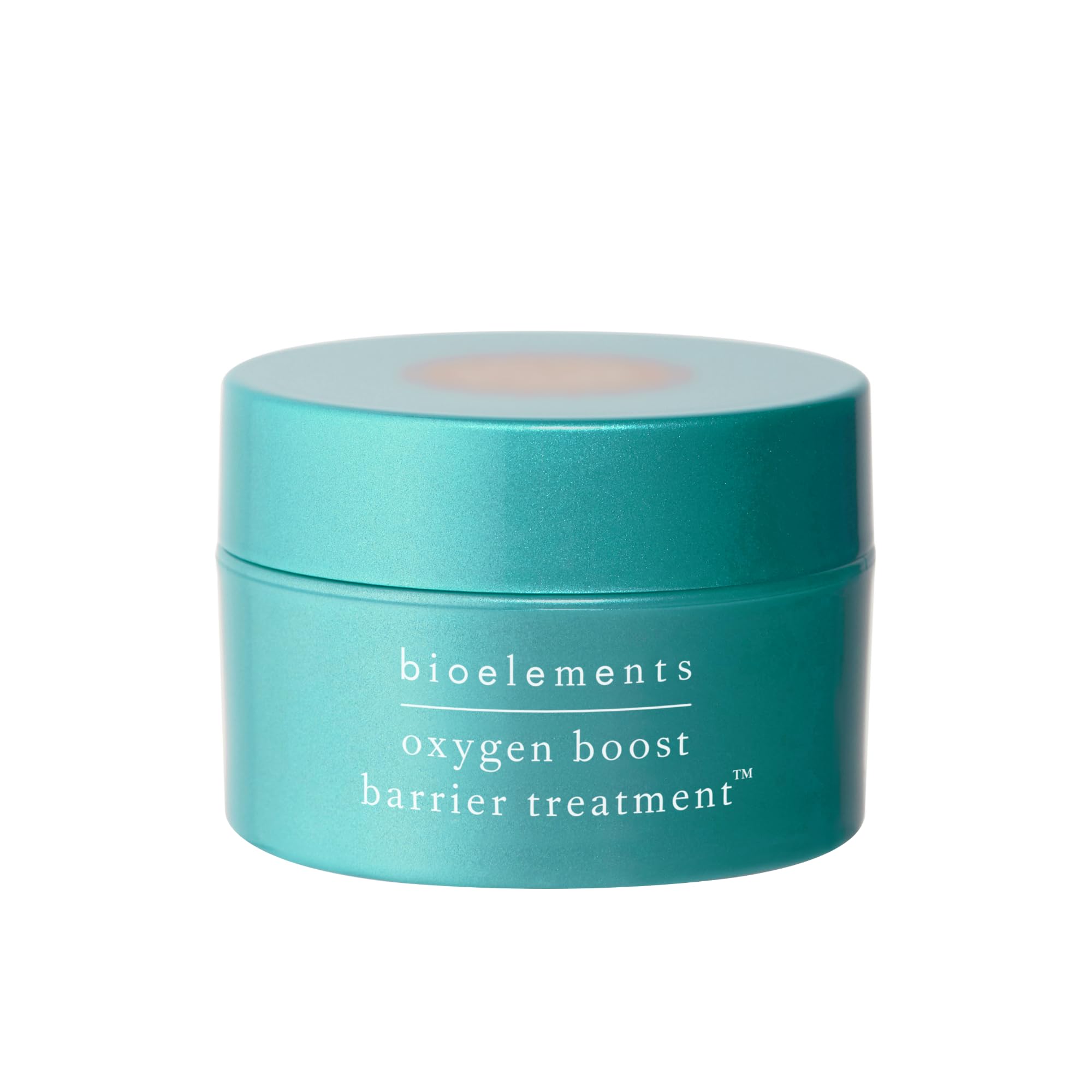 Bioelements Oxygen Boost Barrier Treatment bottle showing the light, breathable formula for nourished-looking skin