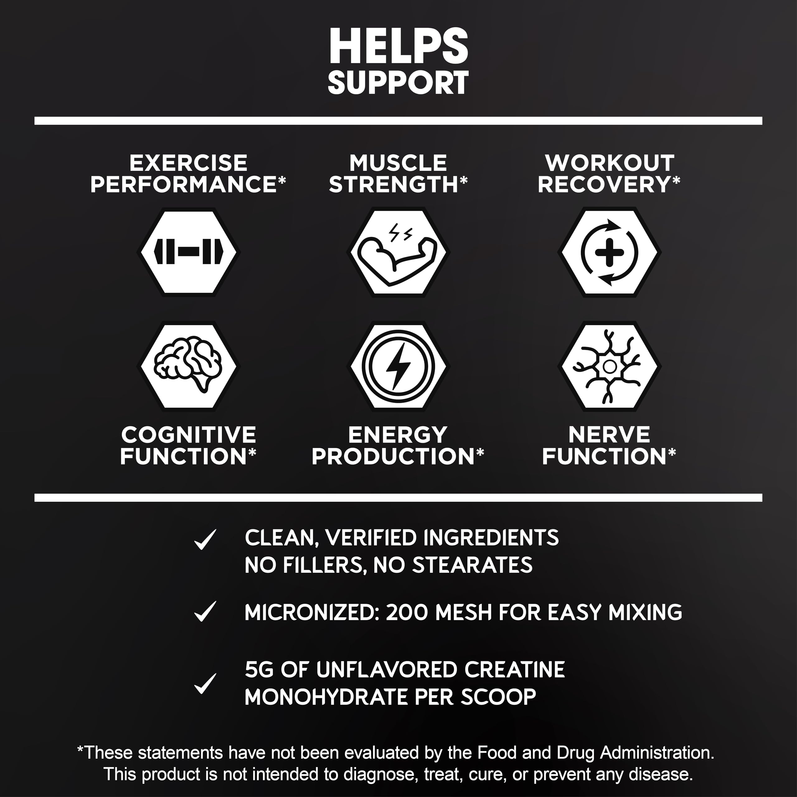 BioEmblem creatina monohidrato mejora concentración y enfoque durante el entrenamiento
