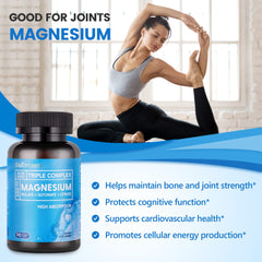 BioEmblem magnesium glycinate capsules close-up showing gentle stomach-friendly form.