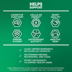 BioEmblem NAD+ bottle pour shows smooth capsule flow for effortless daily dosing.