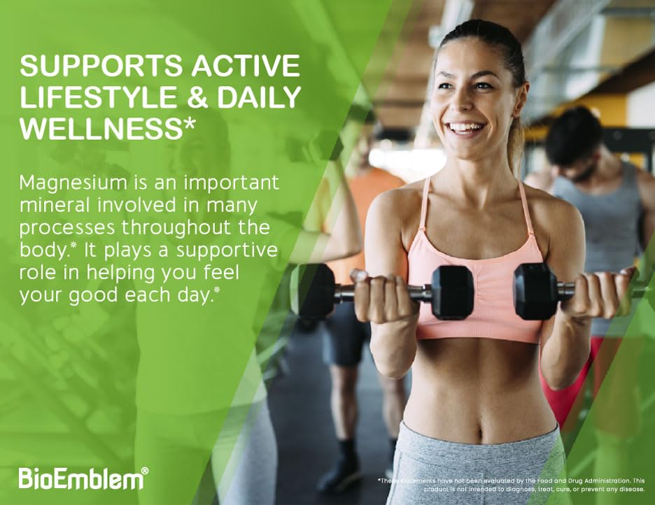 BioEmblem Triple Magnesium Complex vegan-non-gmo-label emphasizes plant-based, allergen-friendly formula.