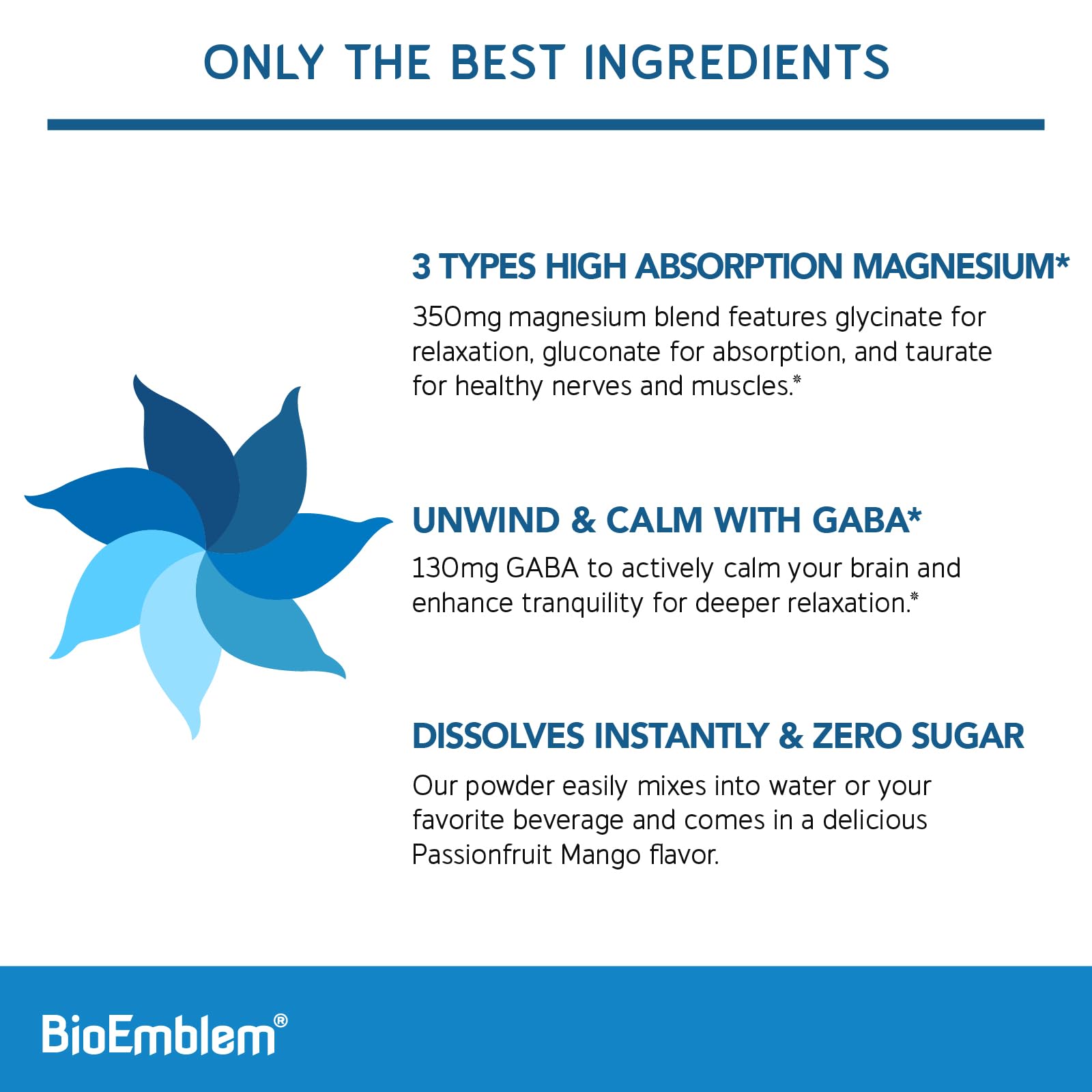 Glass with magnesium powder dissolving in water, zero sugar