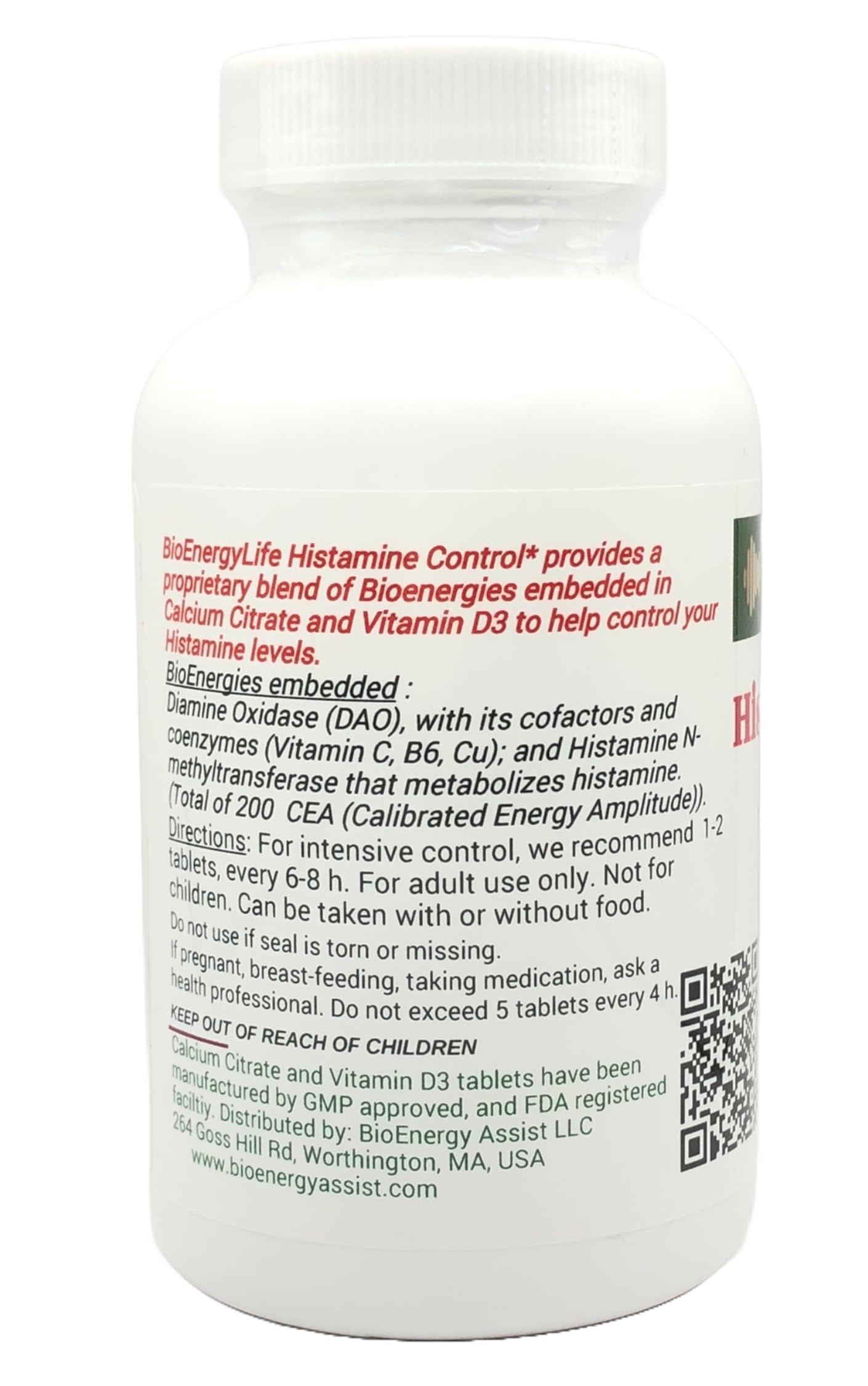 BioEnergyLife Histamine Control morning-dose scene suggesting daytime use and routine.