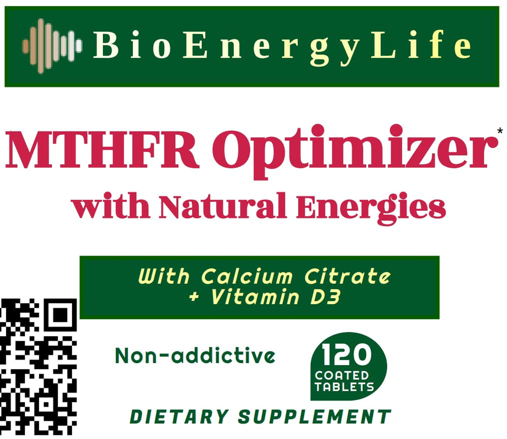 BioEnergyLife MTHFR Optimizer instruction card view with usage directions