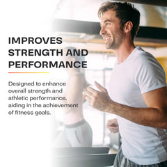 Ingredient label highlights purity and quality of Biofuel Creatine Monohydrate Powder.