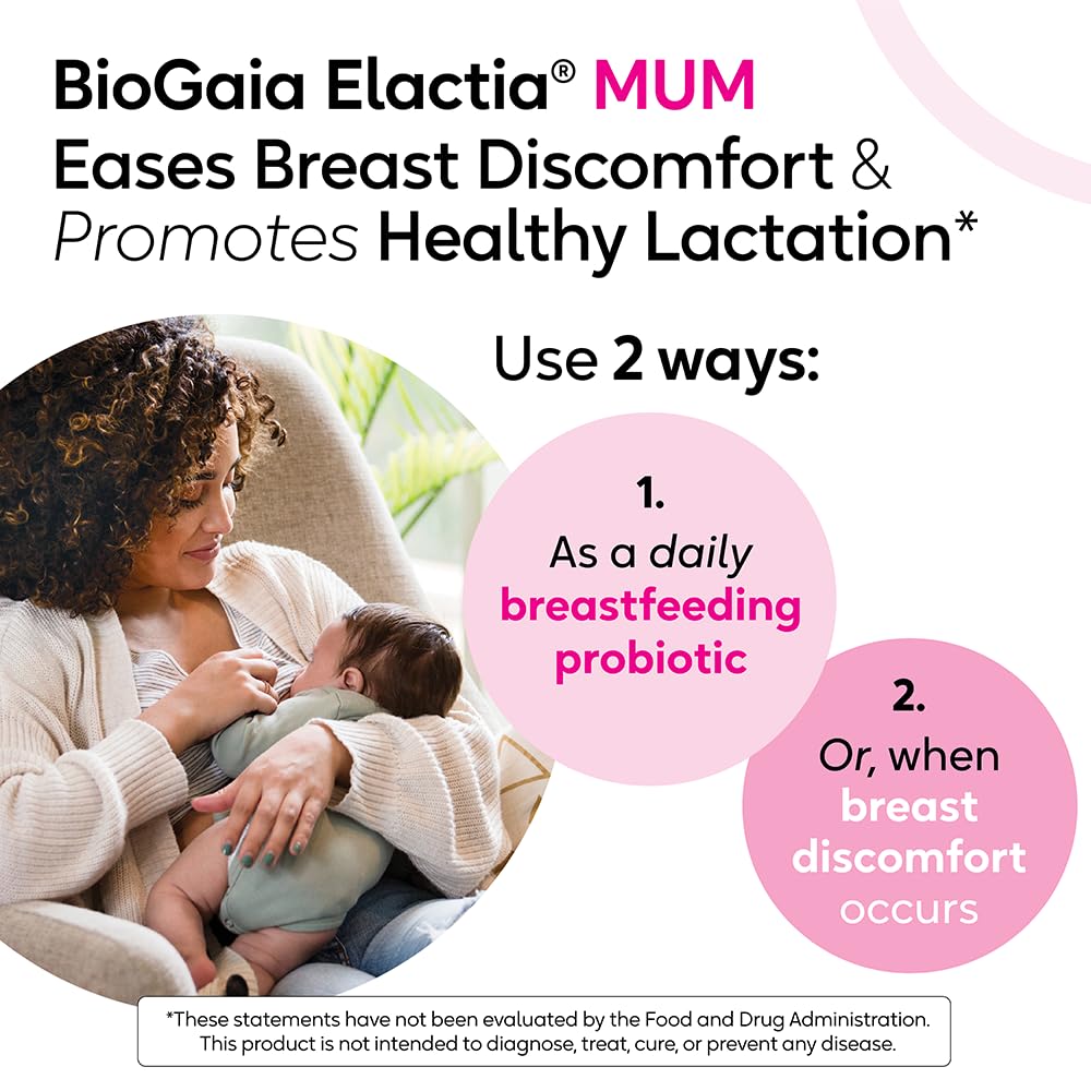 BioGaia Elactia daily capsule ready for gentle lactation support.