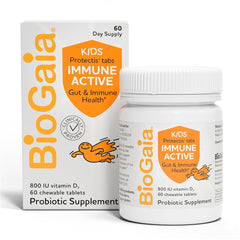 BioGaia Immune Active Kids orange chewables for daily digestive and immune support