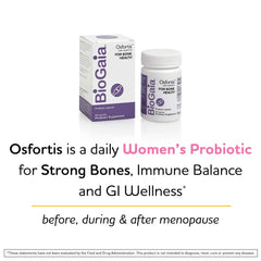 BioGaia Osfortis bone health graphic shows potential support for bone density