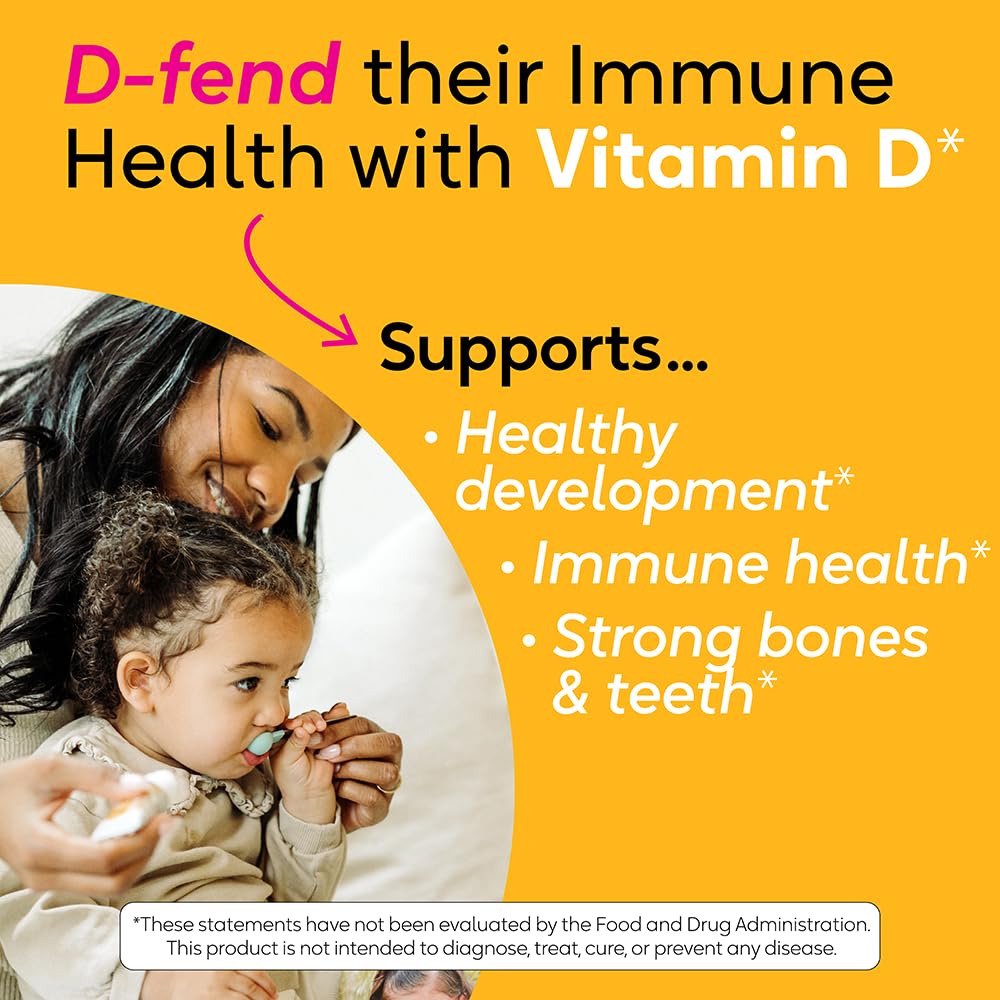 BioGaia Vitamin D baby drops bottle highlighting bone and immune support.