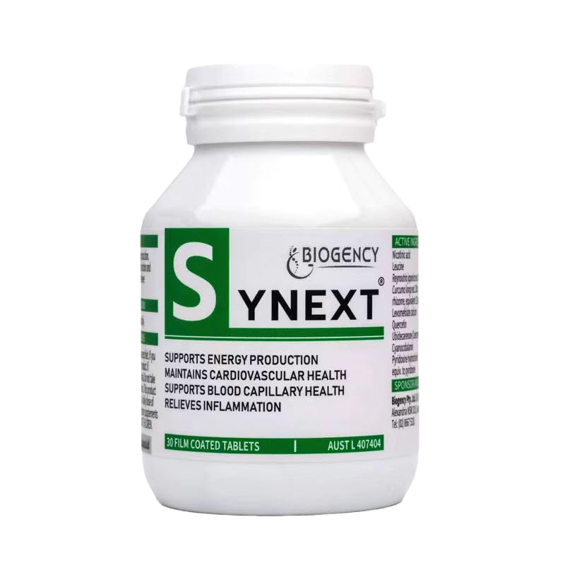 Biogency Synext NAD+ packaging and label emphasize quality and origin