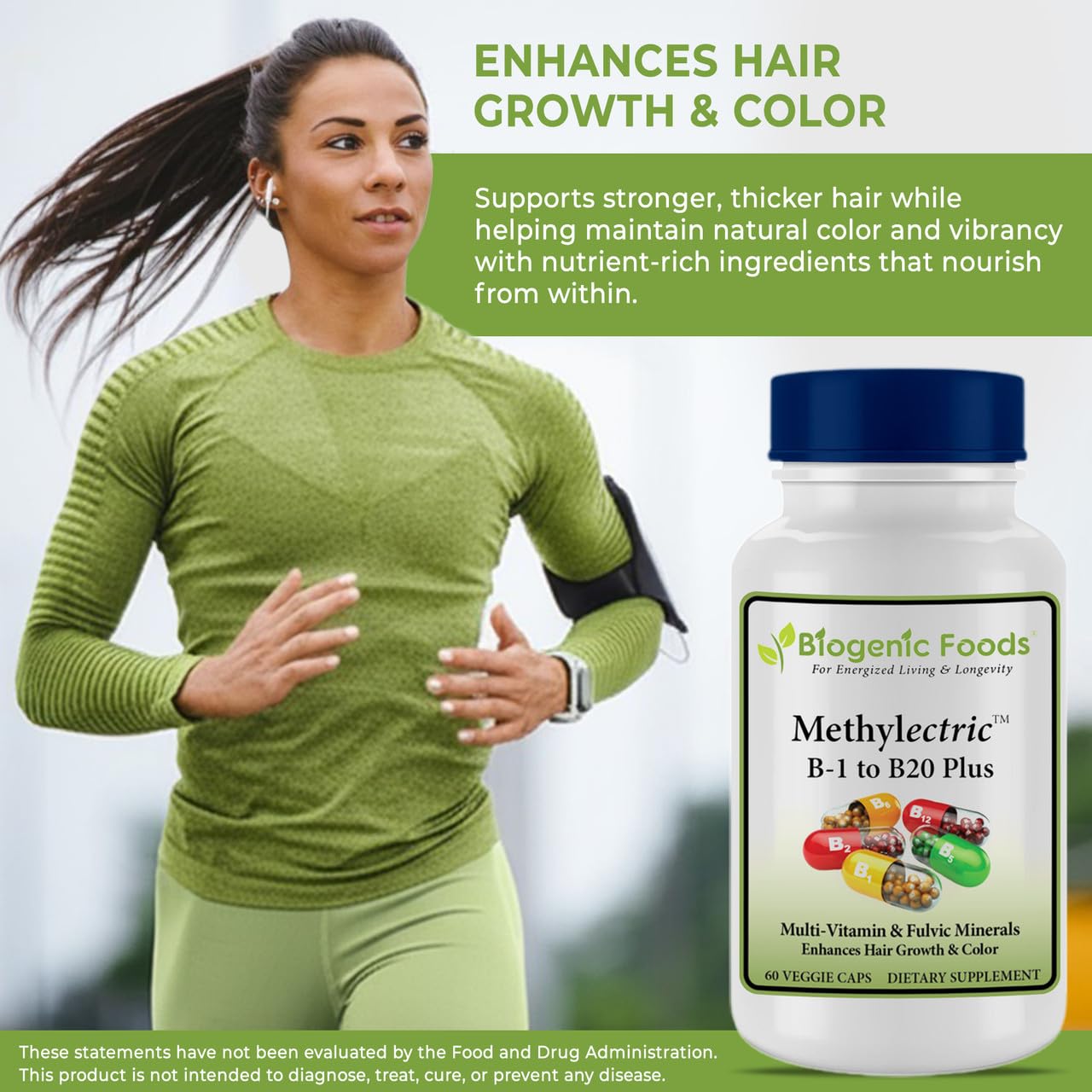 Pure capsule image shows no fillers in Methylectric B-50.