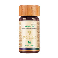 Biogetica Bipsolve tablets image showing daily cardiovascular support in a compact bottle