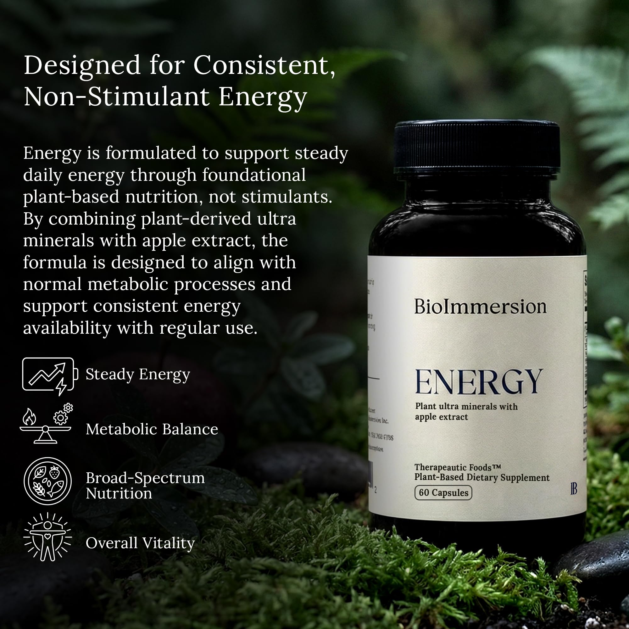 BioImmersion Vitalidad Extract: extracto de manzana y polifenoles visibles.
