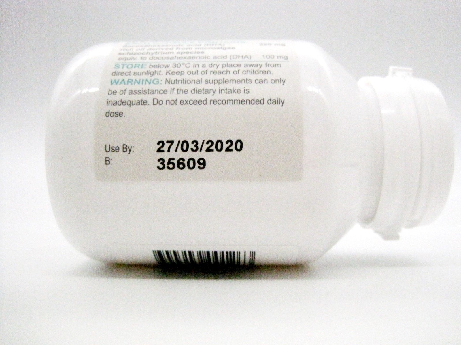 Bio Island DHA Kids microalgae DHA oil, plant-based source for daily support.
