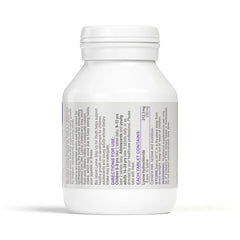 Bio Island Lysine Step Up tablets close-up with blackcurrant flavour.