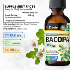 BIO KRAUTER Bacopa mix with water for a simple daily ritual.