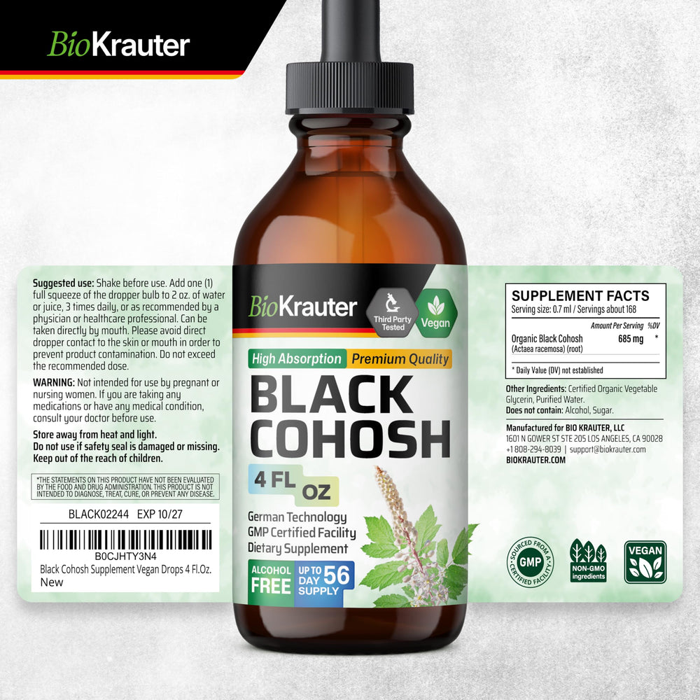 Packaging and label shown for BIO KRAUTER online shopping.