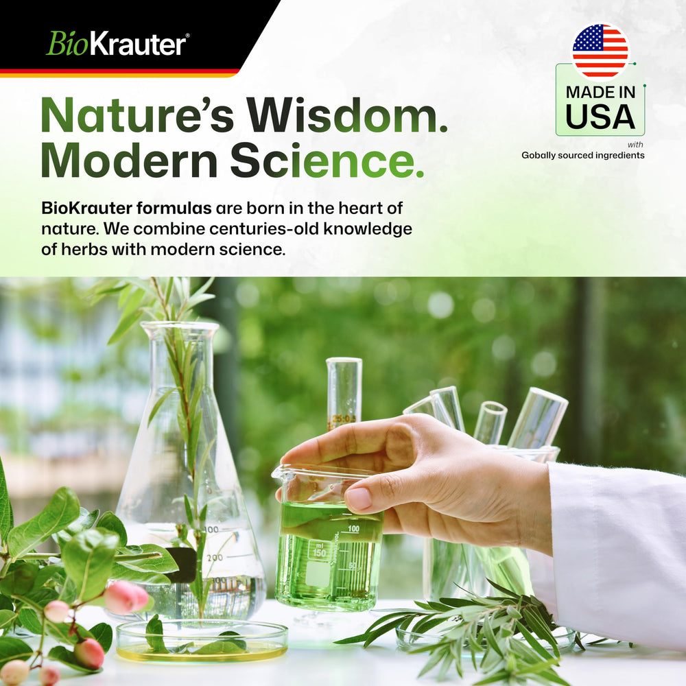 BIO KRAUTER Schisandra label closeup, transparent vegan formula.