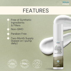 BIOLABS PRO ingredients panel highlights MSM Aloe Shea Butter Coconut Oil.