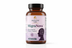 MigraNova by Biolen Labs bottle front for daily migraine support.