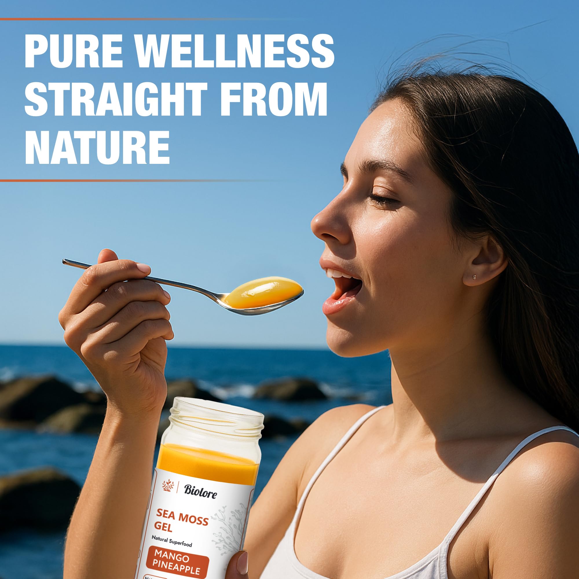 Biolore sea moss gel served in smoothie for easy daily nutrition