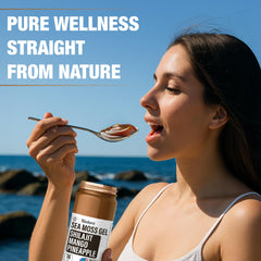 Biolore shilajit-infused gel swirl showcases mango pineapple fusion.