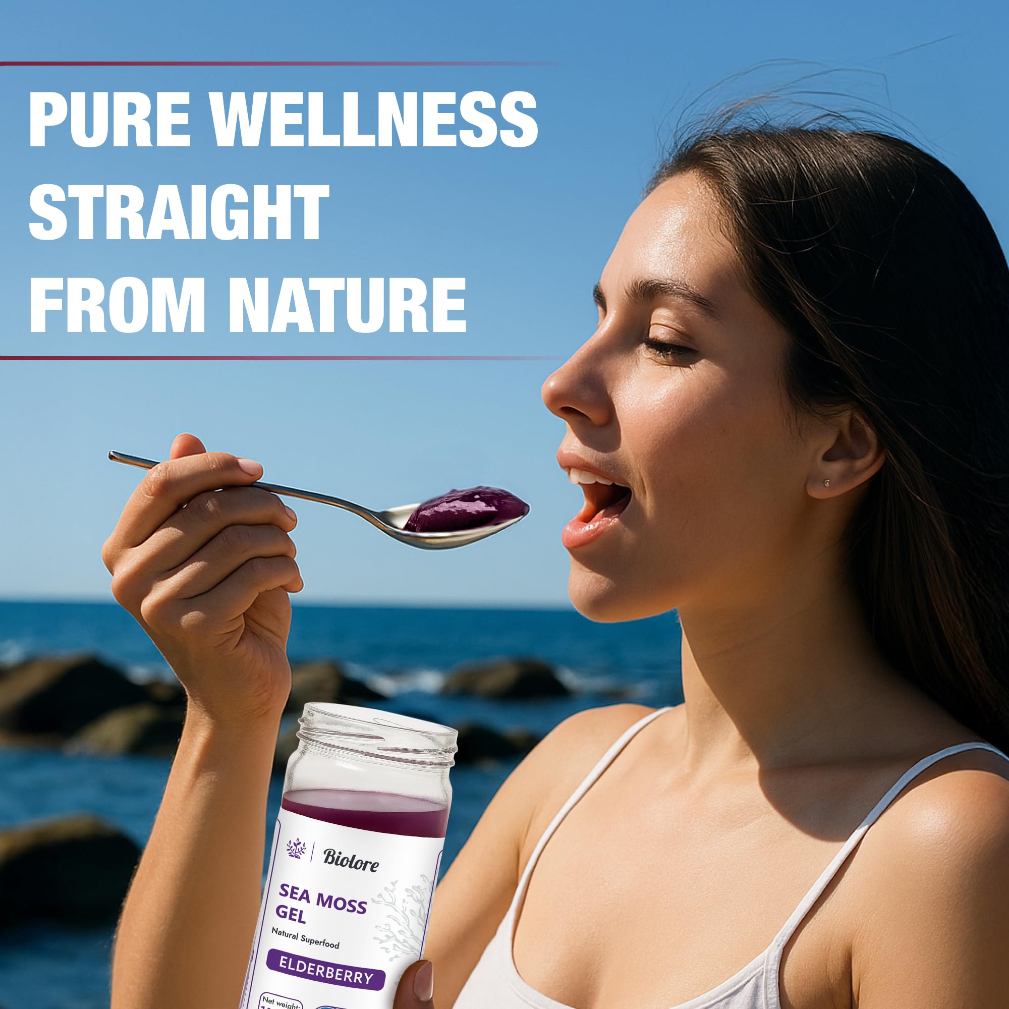 Biolore Elderberry gel in smoothie for a fruity boost
