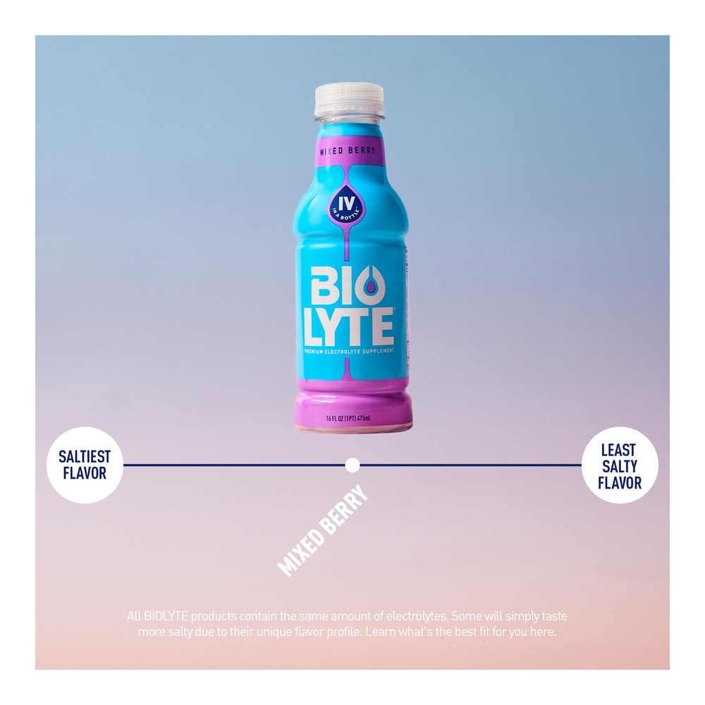 Biolyte BIOLYTE Electrolyte Drink – Doctor-Formulated Hydration, Mixed Berry ...