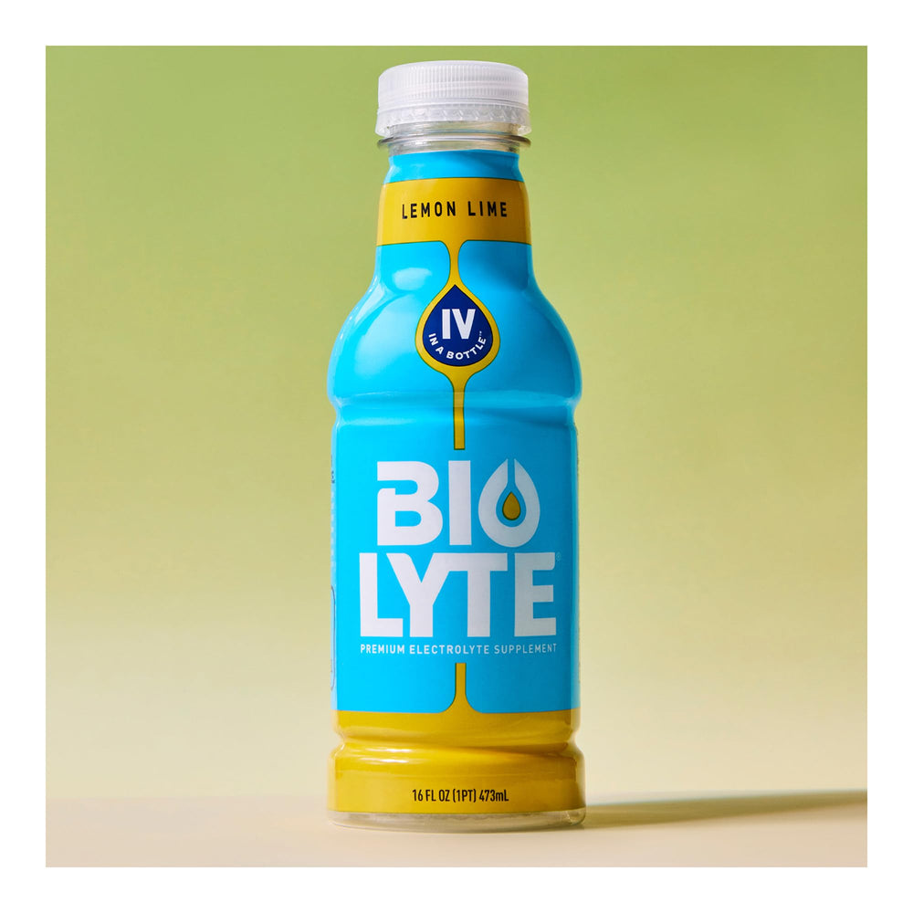 BIOLYTE Lemon Lime store shelf presentation for easy access.