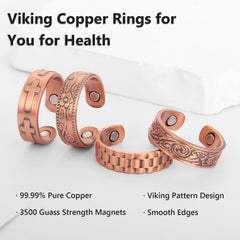BioMag adjustable copper ring being resized at home without tools.