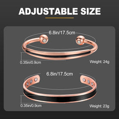 BioMag adjustable-fit copper bracelet demonstrating secure customization